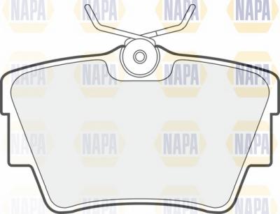 NAPA NBP1394 - Комплект спирачно феродо, дискови спирачки vvparts.bg