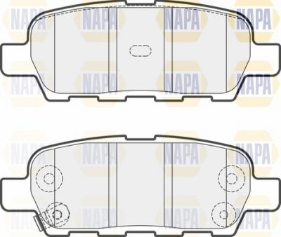 NAPA NBP1395 - Комплект спирачно феродо, дискови спирачки vvparts.bg