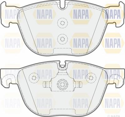 NAPA NBP1346 - Комплект спирачно феродо, дискови спирачки vvparts.bg