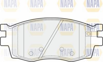 NAPA NBP1368 - Комплект спирачно феродо, дискови спирачки vvparts.bg