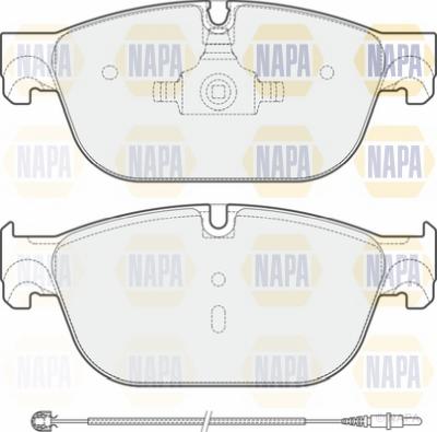 NAPA NBP1305 - Комплект спирачно феродо, дискови спирачки vvparts.bg