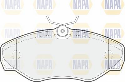 NAPA NBP1314 - Комплект спирачно феродо, дискови спирачки vvparts.bg