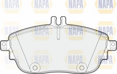 NAPA NBP1337 - Комплект спирачно феродо, дискови спирачки vvparts.bg