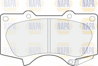 NAPA NBP1248 - Комплект спирачно феродо, дискови спирачки vvparts.bg