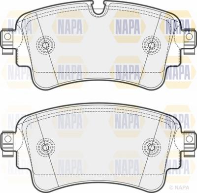 NAPA NBP1253 - Комплект спирачно феродо, дискови спирачки vvparts.bg