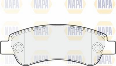 NAPA NBP1269 - Комплект спирачно феродо, дискови спирачки vvparts.bg