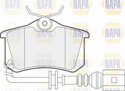 NAPA NBP1202 - Комплект спирачно феродо, дискови спирачки vvparts.bg