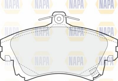 NAPA NBP1231 - Комплект спирачно феродо, дискови спирачки vvparts.bg