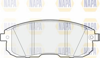 NAPA NBP1220 - Комплект спирачно феродо, дискови спирачки vvparts.bg