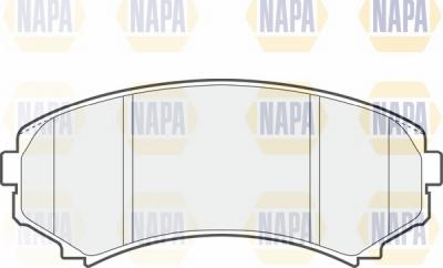 NAPA NBP1227 - Комплект спирачно феродо, дискови спирачки vvparts.bg