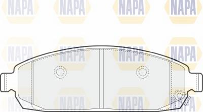 NAPA NBP1745 - Комплект спирачно феродо, дискови спирачки vvparts.bg