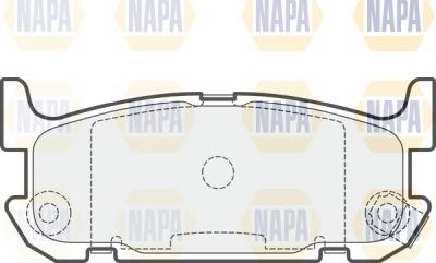 NAPA NBP1748 - Комплект спирачно феродо, дискови спирачки vvparts.bg