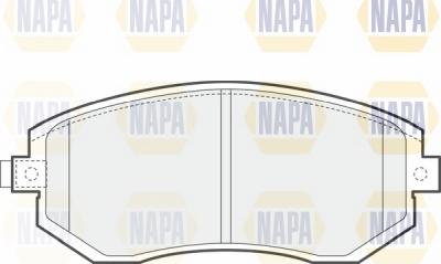 NAPA NBP1743 - Комплект спирачно феродо, дискови спирачки vvparts.bg