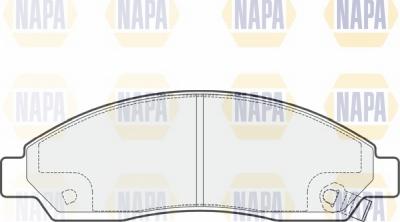 NAPA NBP1758 - Комплект спирачно феродо, дискови спирачки vvparts.bg