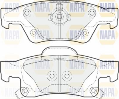 NAPA NBP1766 - Комплект спирачно феродо, дискови спирачки vvparts.bg