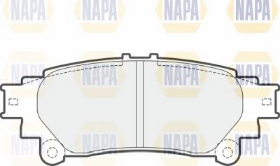 NAPA NBP1760 - Комплект спирачно феродо, дискови спирачки vvparts.bg