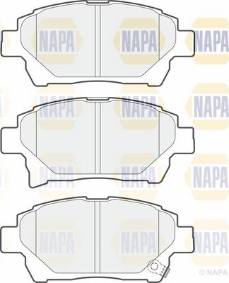 NAPA NBP1761 - Комплект спирачно феродо, дискови спирачки vvparts.bg
