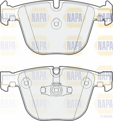 NAPA NBP1767 - Комплект спирачно феродо, дискови спирачки vvparts.bg