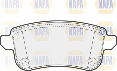 NAPA NBP1717 - Комплект спирачно феродо, дискови спирачки vvparts.bg