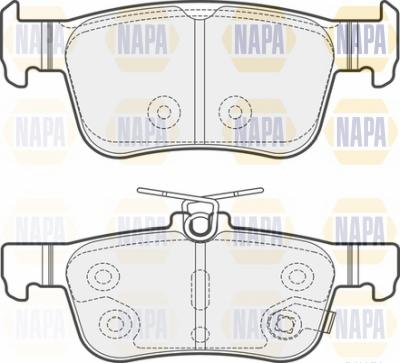 NAPA NBP1787 - Комплект спирачно феродо, дискови спирачки vvparts.bg