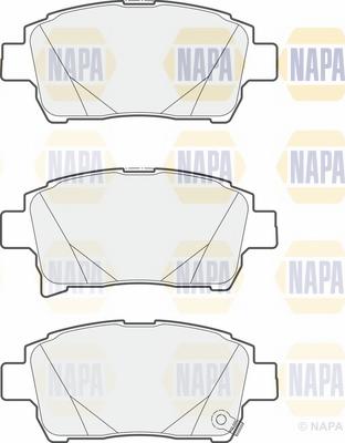 NAPA NBP1770 - Комплект спирачно феродо, дискови спирачки vvparts.bg