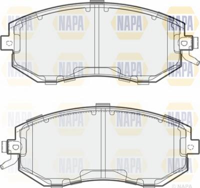 NAPA NBP1771 - Комплект спирачно феродо, дискови спирачки vvparts.bg