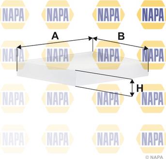 NAPA NFC4312 - Филтър купе (поленов филтър) vvparts.bg