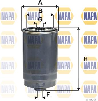 NAPA NFF2244 - Горивен филтър vvparts.bg