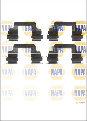 NAPA NFK1047 - Комплект принадлежности, дискови накладки vvparts.bg