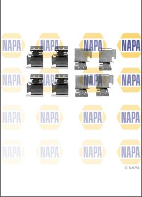 NAPA NFK1003 - Комплект принадлежности, дискови накладки vvparts.bg