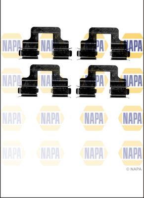 NAPA NFK1007 - Комплект принадлежности, дискови накладки vvparts.bg
