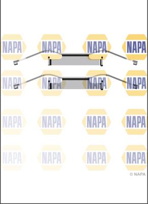 NAPA NFK1087 - Комплект принадлежности, дискови накладки vvparts.bg