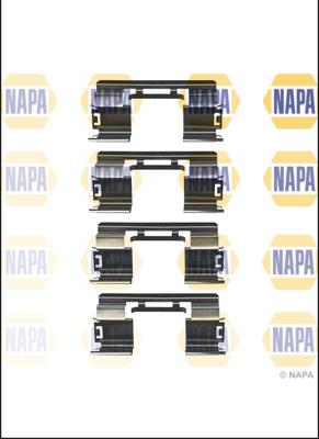 NAPA NFK1185 - Комплект принадлежности, дискови накладки vvparts.bg