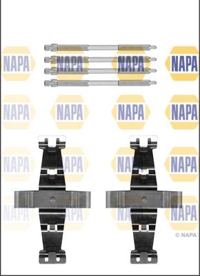 NAPA NFK1281 - Комплект принадлежности, дискови накладки vvparts.bg