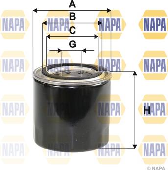 NAPA NFO3155 - Маслен филтър vvparts.bg