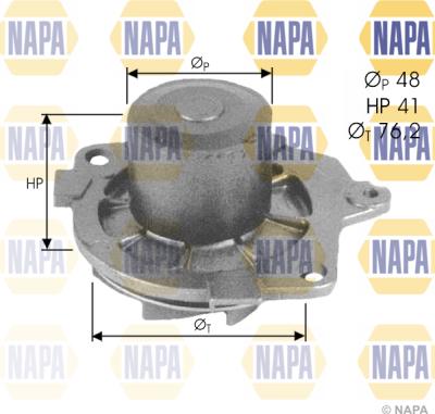 NAPA NWP1499 - Водна помпа vvparts.bg