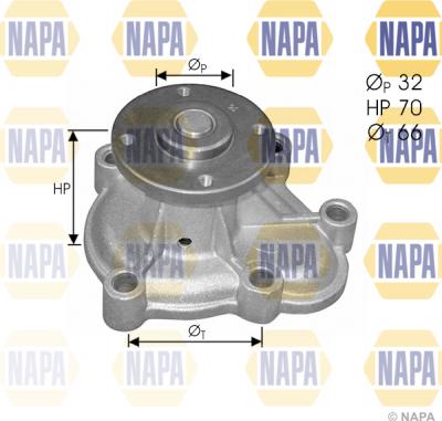 NAPA NWP1404 - Водна помпа vvparts.bg