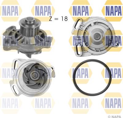 NAPA NWP1015 - Водна помпа vvparts.bg