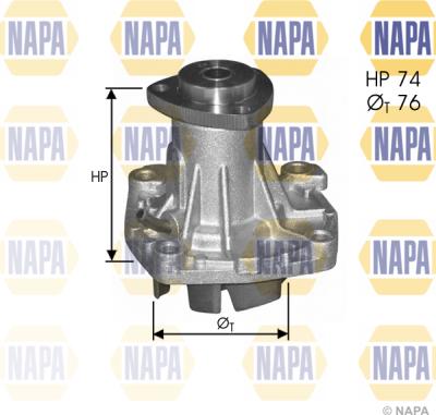 NAPA NWP1083 - Водна помпа vvparts.bg