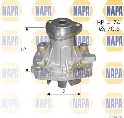 NAPA NWP1082 - Водна помпа vvparts.bg