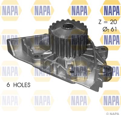 NAPA NWP1140 - Водна помпа vvparts.bg