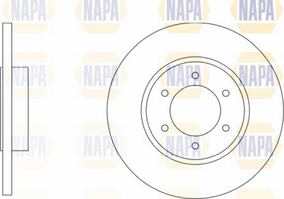 NAPA PBD8498 - Спирачен диск vvparts.bg