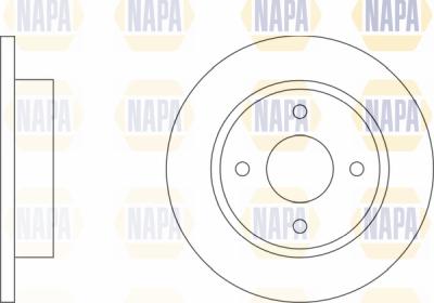 NAPA PBD8440 - Спирачен диск vvparts.bg