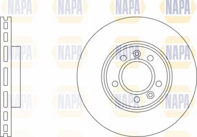 NAPA PBD8459 - Спирачен диск vvparts.bg