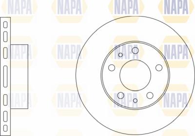 NAPA PBD8455 - Спирачен диск vvparts.bg