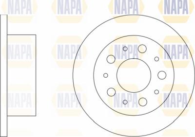 NAPA PBD8465 - Спирачен диск vvparts.bg