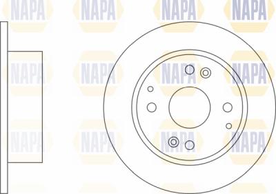 NAPA PBD8468 - Спирачен диск vvparts.bg