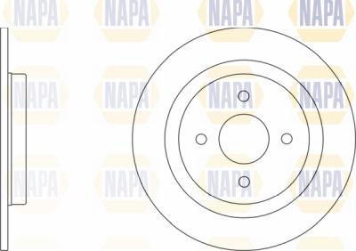 NAPA PBD8411 - Спирачен диск vvparts.bg