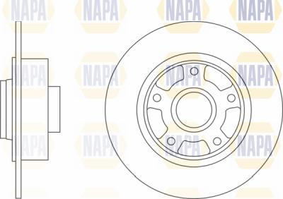 NAPA PBD8487 - Спирачен диск vvparts.bg