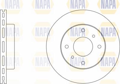 NAPA PBD8439 - Спирачен диск vvparts.bg